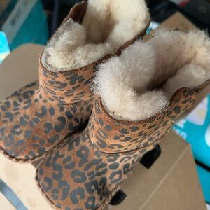 UGG Tan Leopard Kids Boots